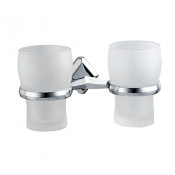 Стакан стеклянный с держателем WasserKRAFT Aller K-1128D, двойной