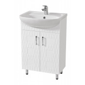 Тумба с раковиной Аква Родос Ассоль 55 (3D№6), напольная