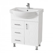 Тумба с раковиной Аква Родос Ассоль 65 (3D№6), напольная