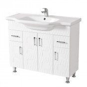 Тумба с раковиной Аква Родос Ассоль 100 (3D№6), напольная