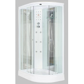 Душевая кабина NG-703-01LN, стекло полосатое, левая