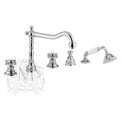 Смеситель Migliore Arcadia арт. ML.ARC-8380СR для ванны/душа на 5 отв. - хром