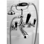 Смеситель для ванны Devon&Devon Black Dandy MARF40MCRBD, хром/черный