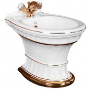 Биде напольное Migliore Gianeta 20929 белый/золото