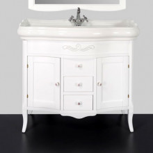 Тумба под раковину Tiffany Sofia Sof 7604 bi puro, 100*54 см, цвет белый матовый Bianco puro