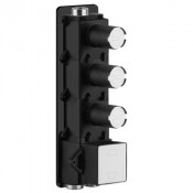 Встраиваемая часть Gessi Private Welness арт.43105/031 термостатического смесителя с тремя независимыми выходами