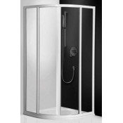 Душевой уголок Roltechnik 332-800R55S-04-03 стекло Chinchilla профиль White