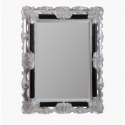 Зеркало прямоугольное Migliore арт.ML.COM-70.508, черное/ серебро