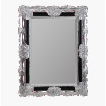 Зеркало прямоугольное Migliore арт.ML.COM-70.508, черное/ серебро