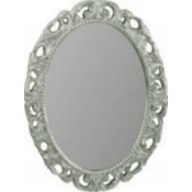 Зеркало овальное Migliore арт.ML.COM-70.724, h70xL89xP3,5 cm, серебро