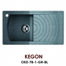 Мойка Omoikiri Kegon OKE-78-1-GR, черный