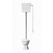 Унитаз с механизмом слива хром