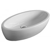 Раковина Simas Lft Spazio арт. LFT 64 bia накладная без отверстия под смеситель, 63*33*17,5 см