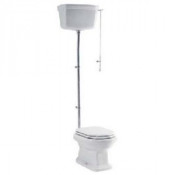 Унитаз со смывным механизмом и креплением BOCR – хром