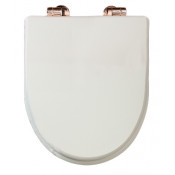 Сидение Migliore Milady ML.MLD-26.710.LB.BR с сист.Microlift, цвет Laccato Bianco, фурнитура-бронза