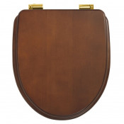 Сидение Migliore Milady ML.MLD-26.710.NC.DO с сист.Microlift, цвет noce, фурнитура-золото