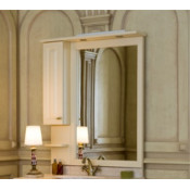 Зеркало с подсветкой Аллигатор CAPAN 90L(D), с одним шкафчиком, 90*17*115 см