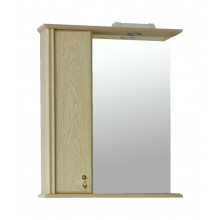 Зеркало Аллигатор ГРАНТ 1-55, с подсветкой и шкафчиком, шкаф слева, 55*17*73,2 см