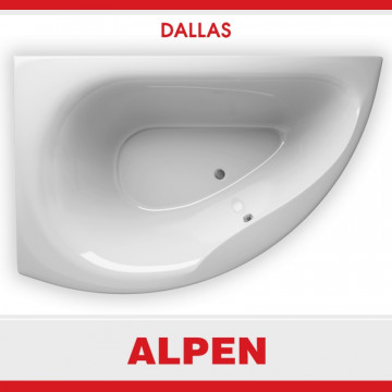 Акриловая ванна ALPEN Dallas 160x105 см, правая