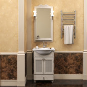 Тумба с раковиной Opadiris ТИБЕТ 50, слоновая кость