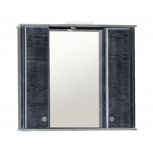 Зеркало Аллигатор ГРАНТ 2-85, с подсветкой и двумя шкафчиками, 85*17*73,2 см
