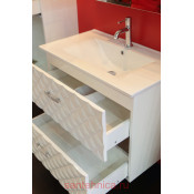 Тумба с раковиной Бриклаер Жаклин 80, белый