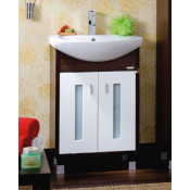 Тумба под раковину Бриклаер Бали 60, белый/венге