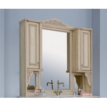 Зеркало на столешнице Аллигатор CLASSIC 125A(D), с двумя шкафчиками, 123,5*23*150 см