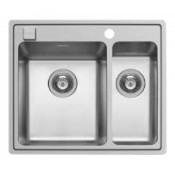 Кухонная мойка Pyramis Pella арт. 108910201, 60,5x52 см, белый, левая