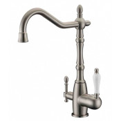 Смеситель Zorg Clean Water ZR 312 YF-50-NICKEL для кухни под фильтр, цвет никель