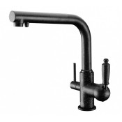 Смеситель Zorg Clean Water ZR 313 YF-33-BL-METALL для кухни под фильтр, цвет черный металл