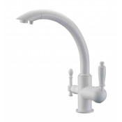 Смеситель Zorg Clean Water ZR 314 YF-33-WHITE для кухни под фильтр, цвет белый White