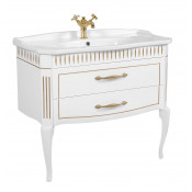 Тумба с раковиной Аква Родос Royal 100 патина золото