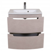 Тумба с раковиной Аква Родос Headway 60 бежевый бетон (консольная)