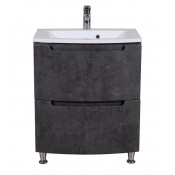 Тумба с раковиной Аква Родос Headway 70 темный мрамор