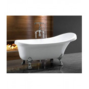 Акриловая ванна Cerutti SPA C-2014 (150×75×73) на львиных алюминиевых хромированных лапах