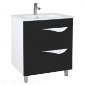 Тумба c раковиной Bellezza Эйфория 60 черная