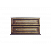 Тумба подвесная Misty Винтаж 80 с 2 ящиками, дуб