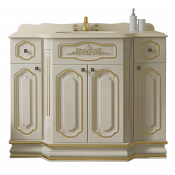 Тумба напольная Misty Астория Gold 105 бежевая глянец