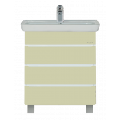 Тумба напольная Misty Прима 60 R с 3-мя ящиками бежевая эмаль