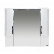 Зеркальный шкаф Misty Престиж 105 серебряная патина