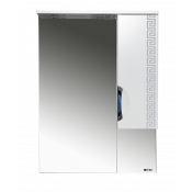 Зеркальный шкаф Misty Престиж 70 правый серебряная патина