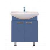 Тумба напольная Misty Джулия 75 прямая синий металлик