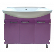 Тумба напольная Misty Эмма 105 прямая сиреневая