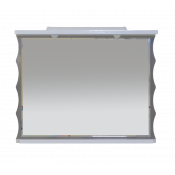 Зеркало Misty Чикаго 100 серо-белое со светом