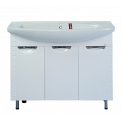 Тумба напольная Misty Престиж 105 прямая белая