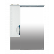 Зеркальный шкаф Misty Престиж 70 левый белое