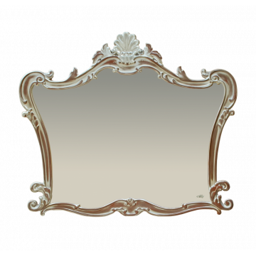 Зеркало Misty Bianco 100 коричневая серебряная патина