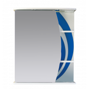 Зеркальный шкаф Misty Каролина 60 L синий