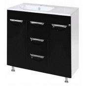 Тумба напольная Misty Кристи 105 C черная